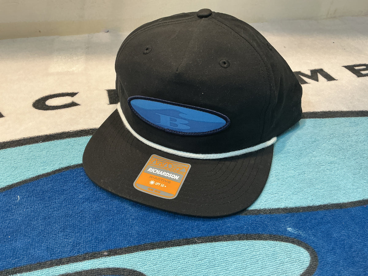 Flat Brim Oval B Patch Hat