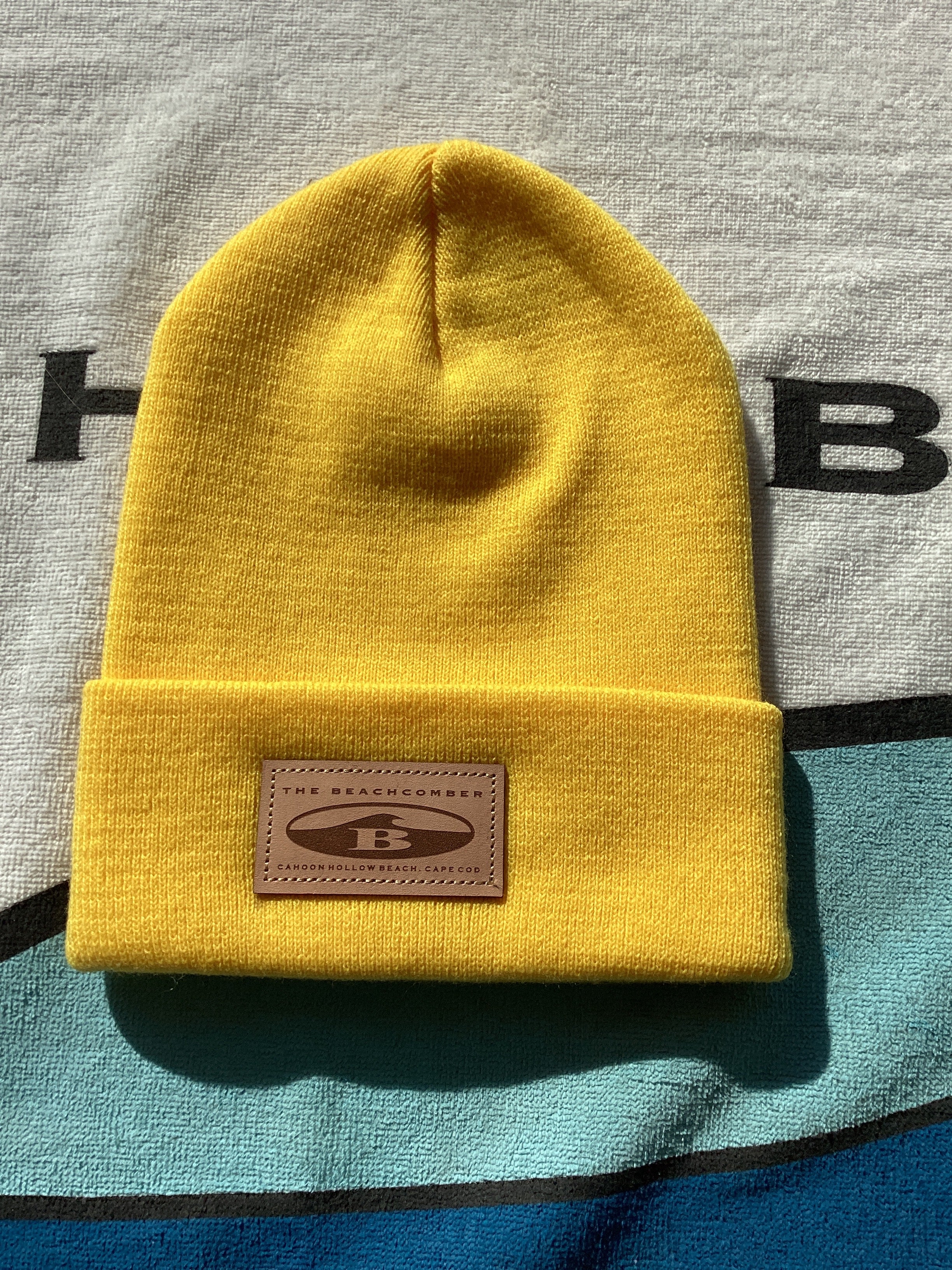 Leather Patch Beanies – The Wellfleet Beachcomber Store