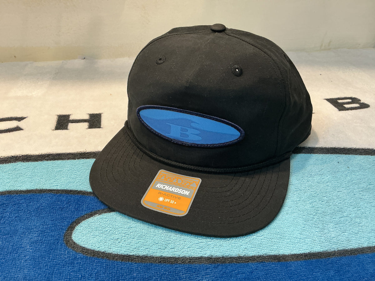 Flat Brim Oval B Patch Hat