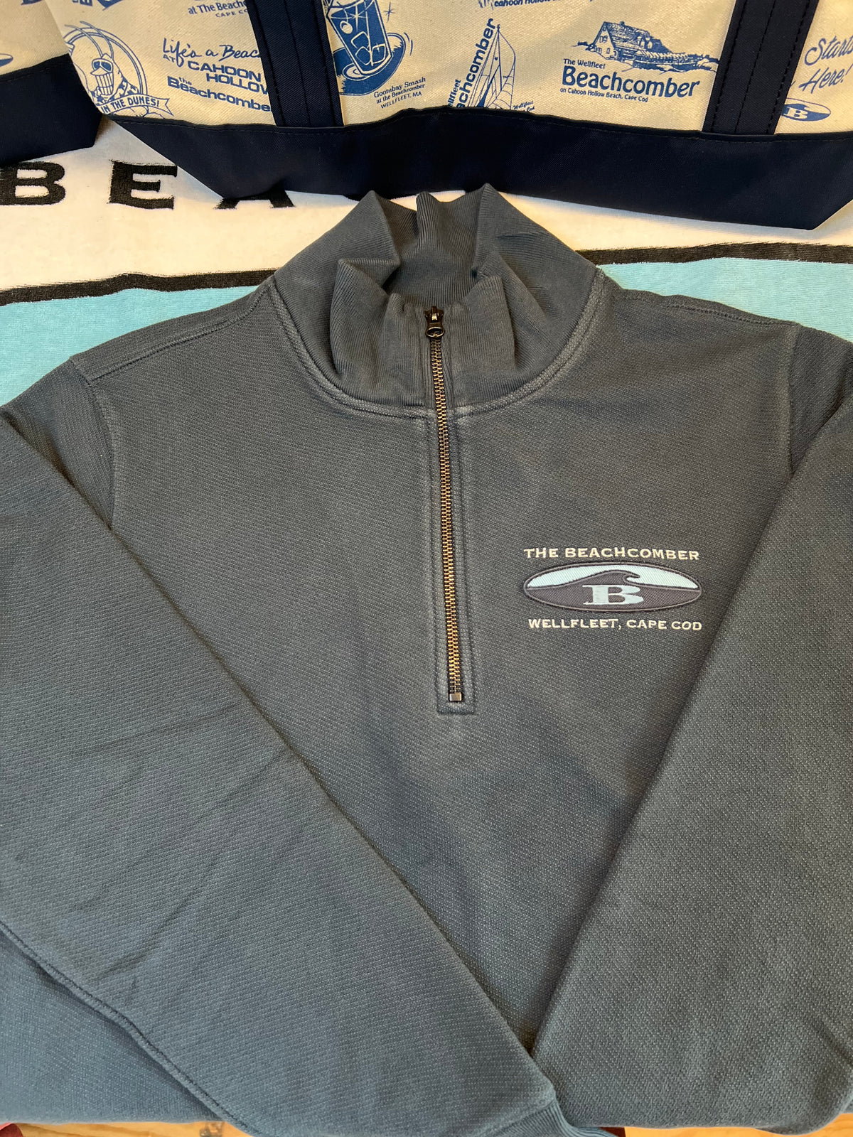 Hampton 1/4 Zip Appliqué