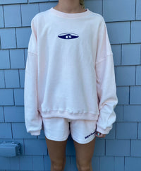 Pink Corded Crew
