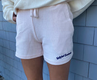 Pink Corded Script Shorts