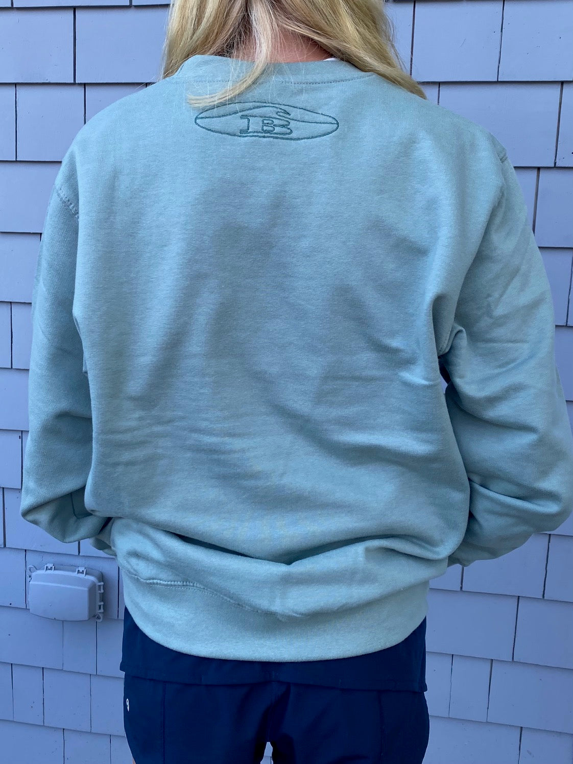 Embroidered Oval B Crewneck