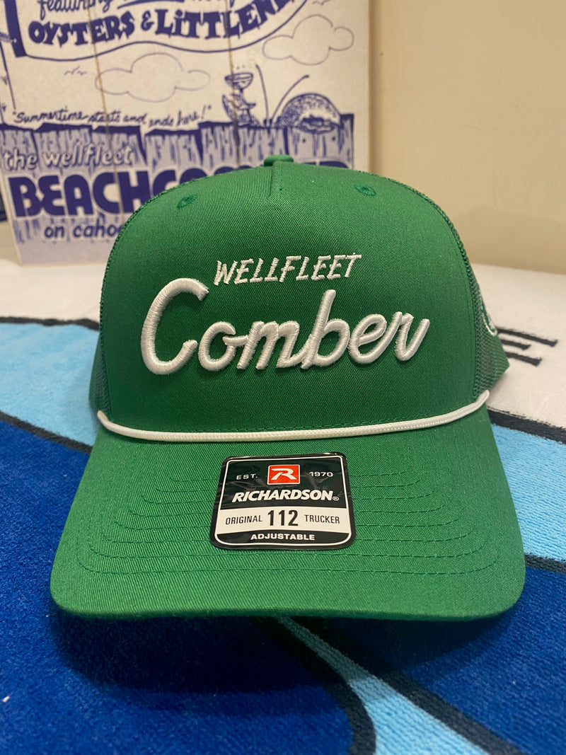 Comber Script Trucker Hat with Mesh Back