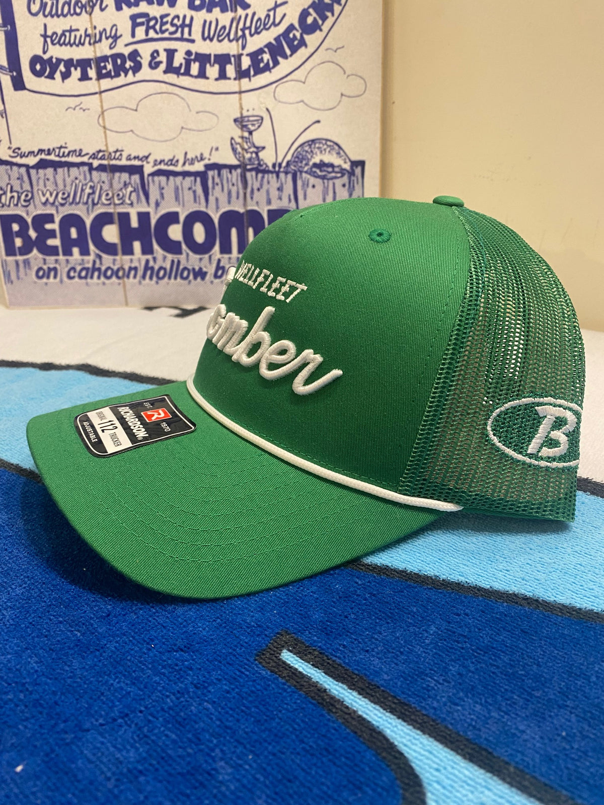 Comber Script Trucker Hat with Mesh Back