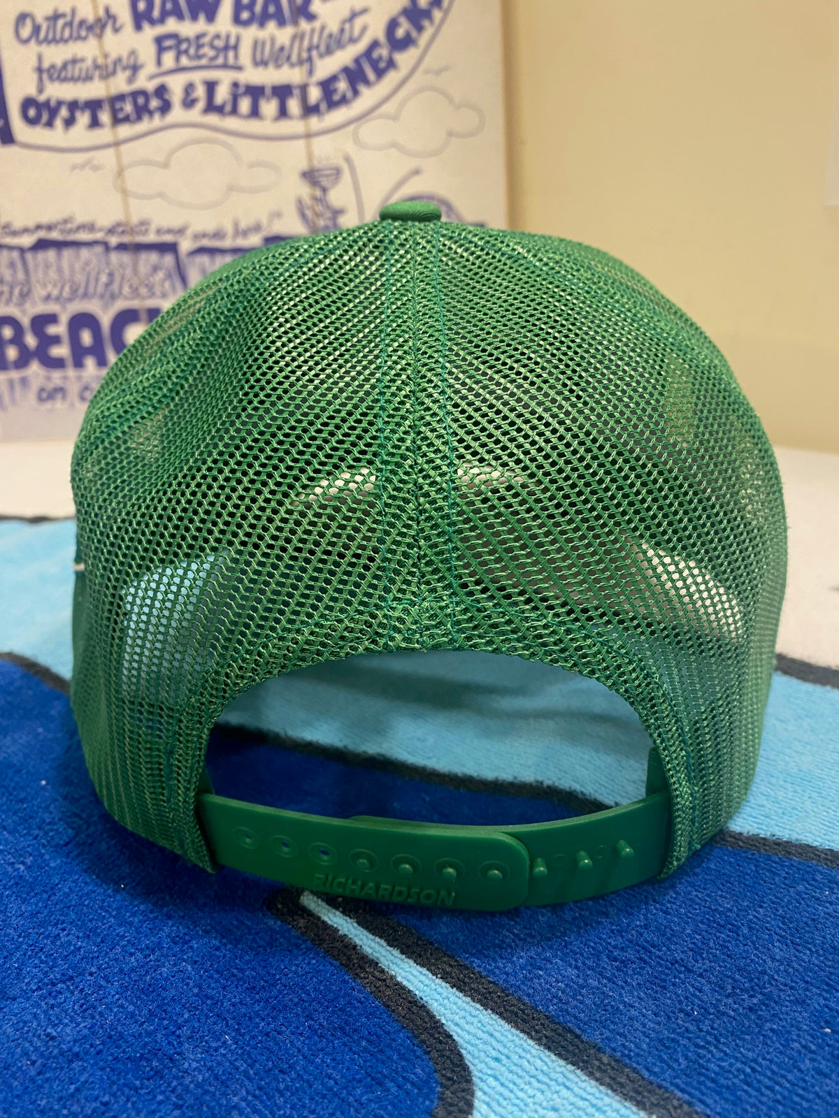 Comber Script Trucker Hat with Mesh Back