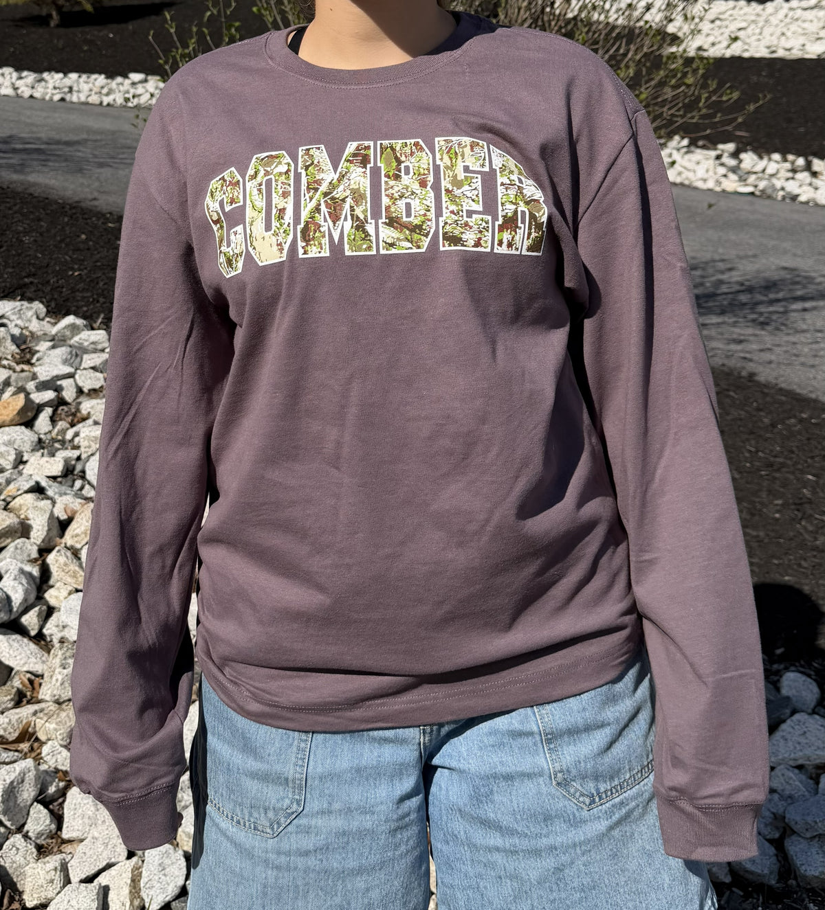 Camo Writing Long Sleeve
