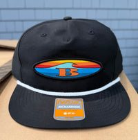 Flat Brim Oval B Patch Hat