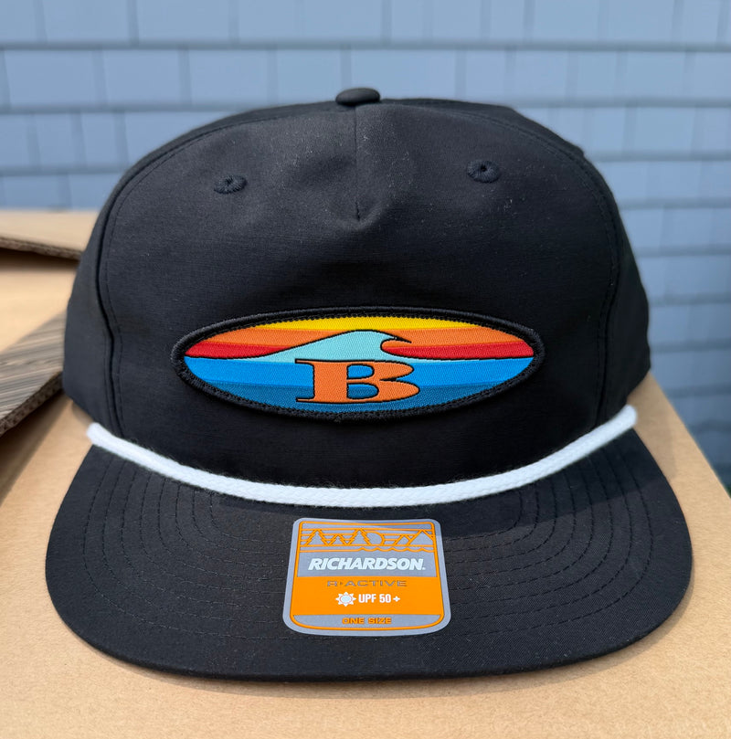 Flat Brim Oval B Patch Hat