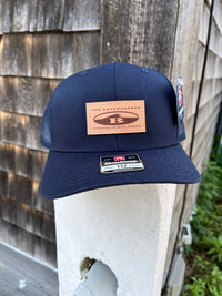 Leather Patch Oval B Hat