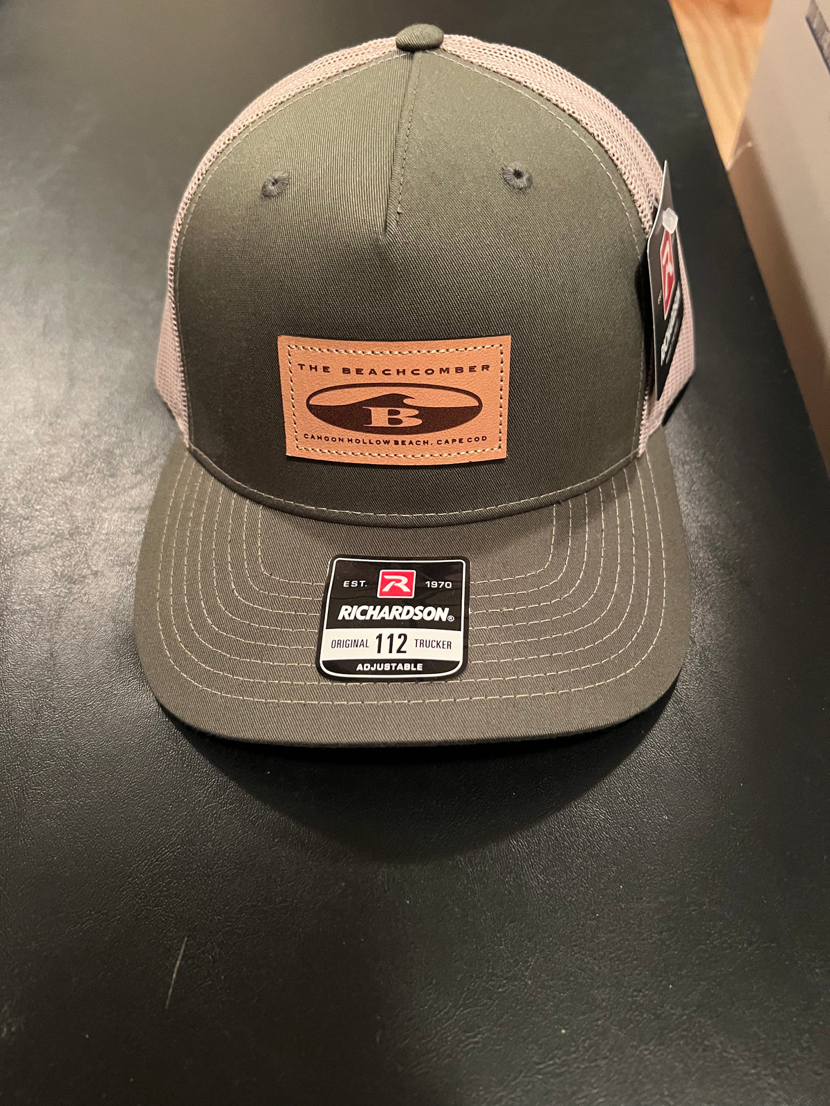 Leather Patch Oval B Hat